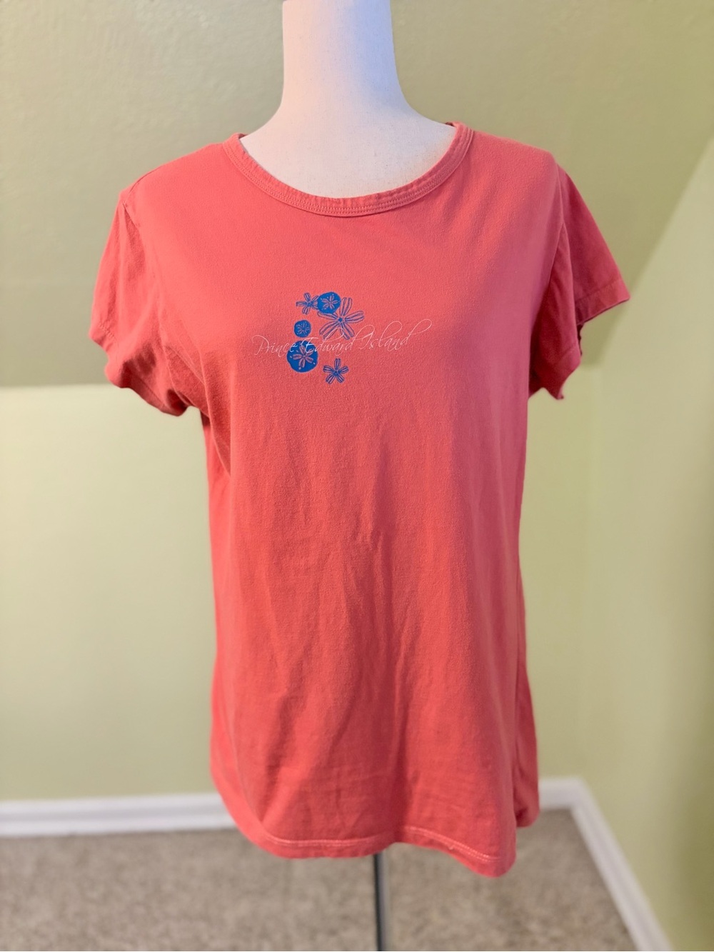 Women’s Coral Short Sleeve Prince Edward Island PEI Tshirt